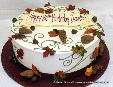 Happy Fall Birthday Cake