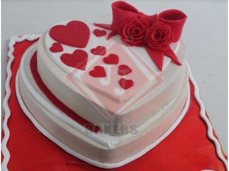 Heart Shaped Birthday Cake