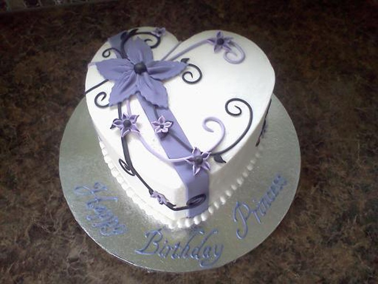 Heart Shaped Birthday Cake