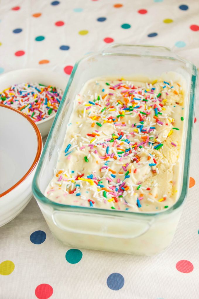 Homemade Ice Cream Birthday Cake