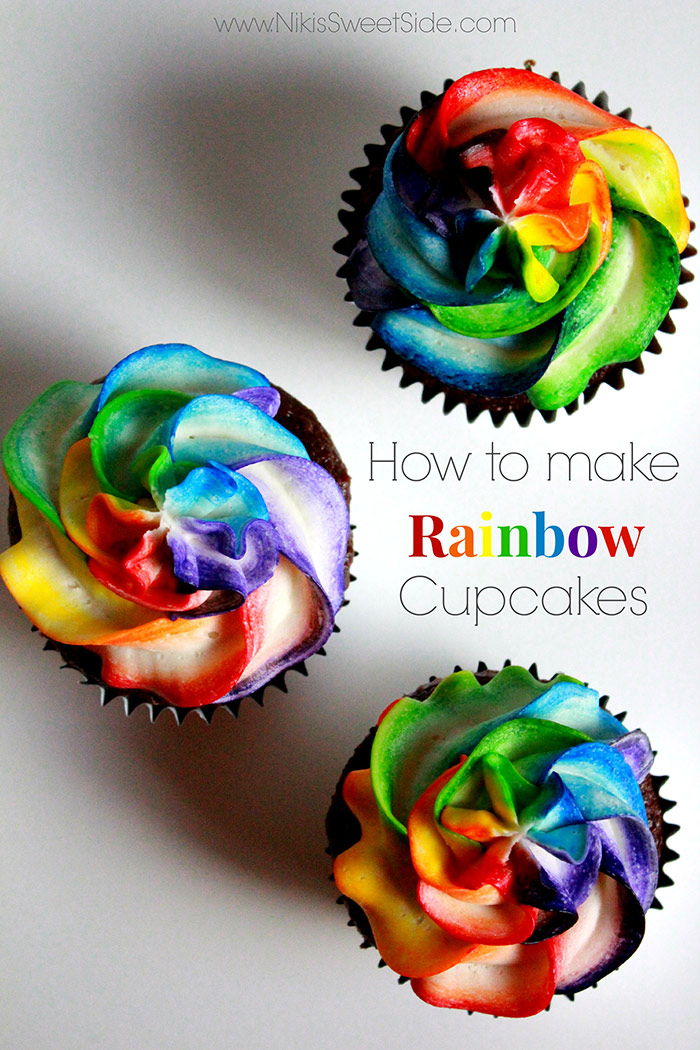 How to Make Rainbow Cupcakes