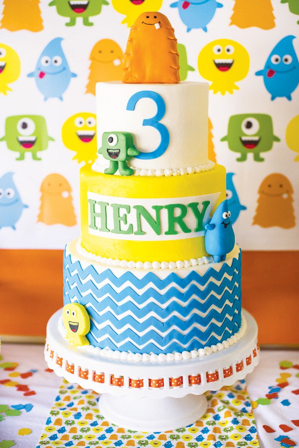 Little Monster Birthday Cake Ideas