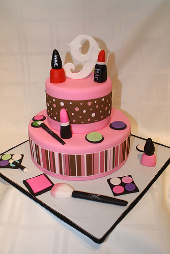 Make Up Cake Birthday Cakes for Girls