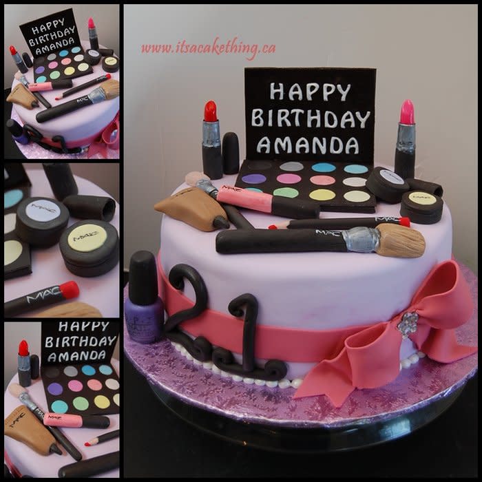 Makeup Birthday Cake Ideas