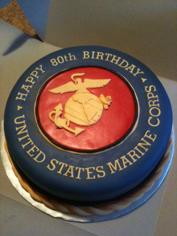 Marine Corps Birthday Cake