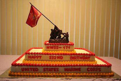 Marine Corps Birthday Cake