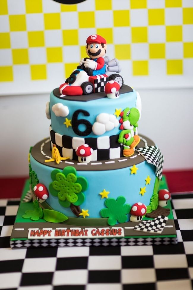 9 Photos of Super Mario Birthday Cakes For Boys