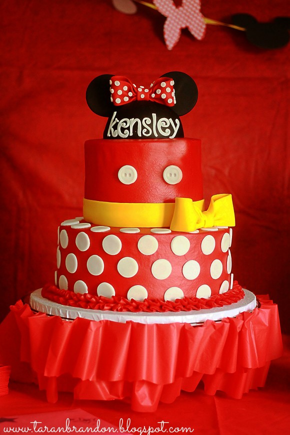 Minnie Mouse Birthday Party Cake