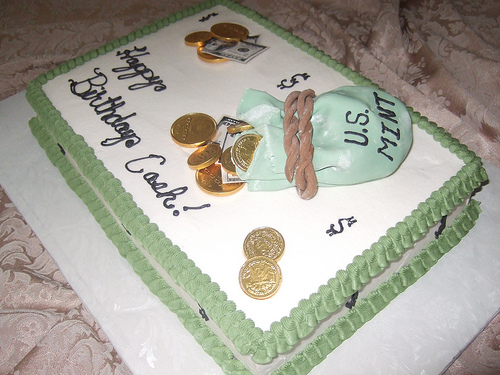 Money Birthday Cake