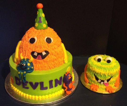 Monster First Birthday Smash Cake