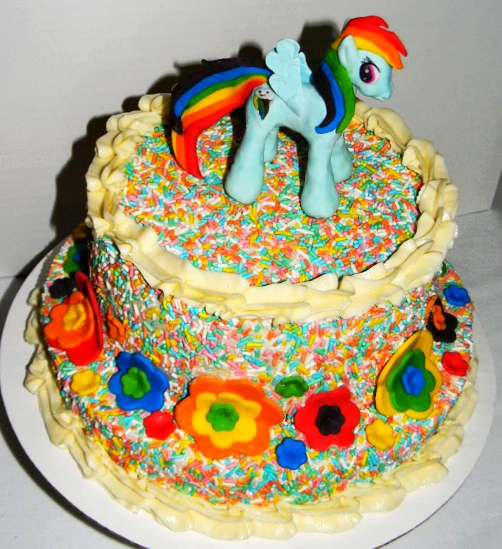 My Little Pony Rainbow Birthday Cake