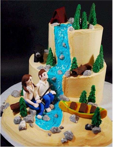 11 Photos of Camping Bride And Groom Cakes