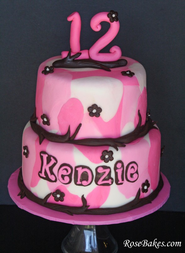 Pink Camo Birthday Cake Ideas