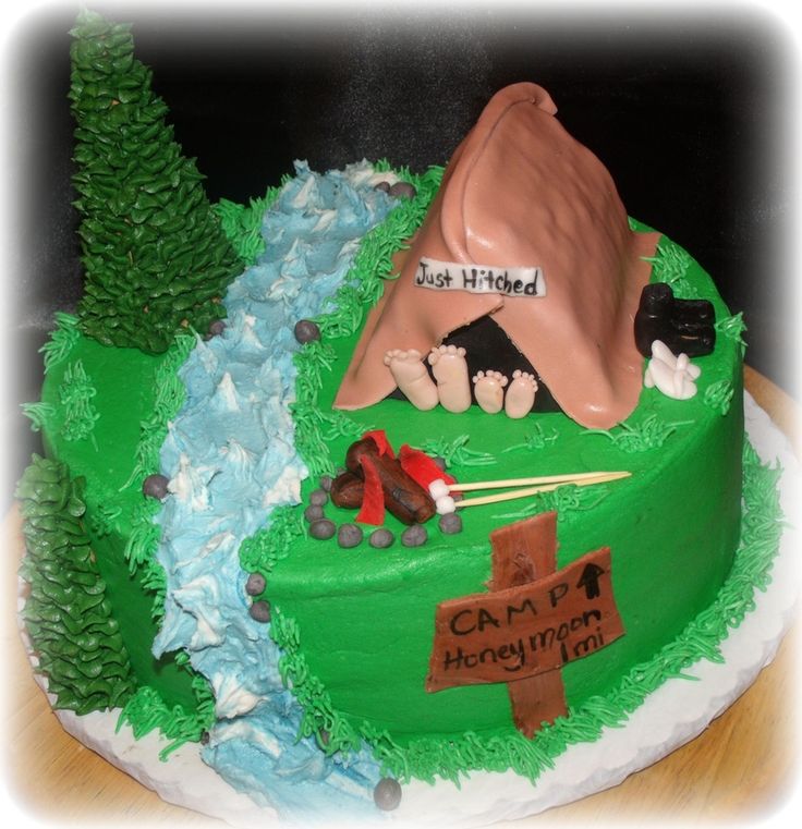 Pinterest Camping Cake