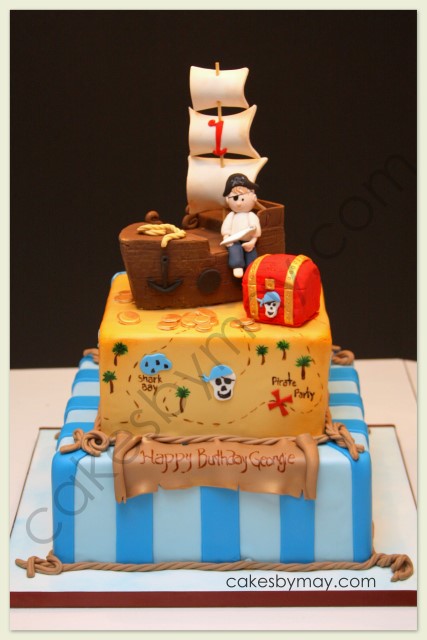 Pirate Ship Birthday Cake