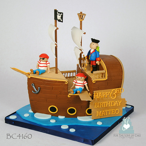 Pirate Ship Birthday Cake