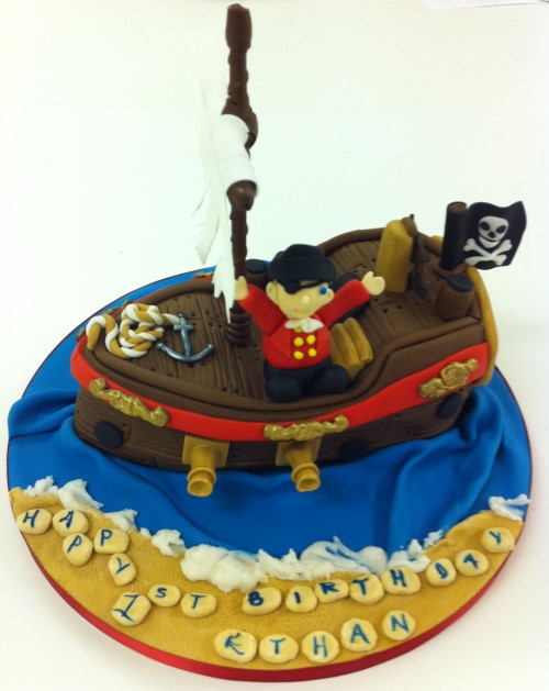 Pirate Ship Birthday Cake