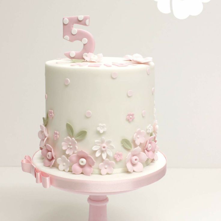 Pretty Flower Birthday Cake