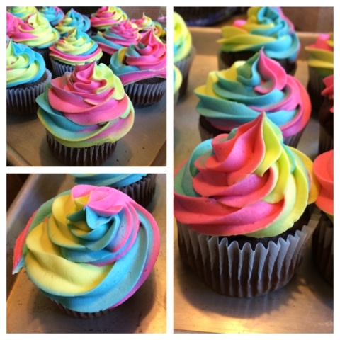 Rainbow Cupcakes Frosting