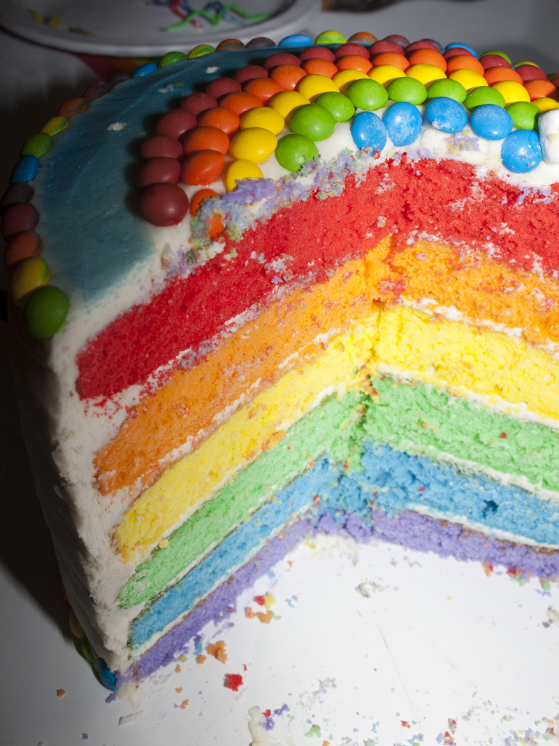 Rainbow Layer Cake