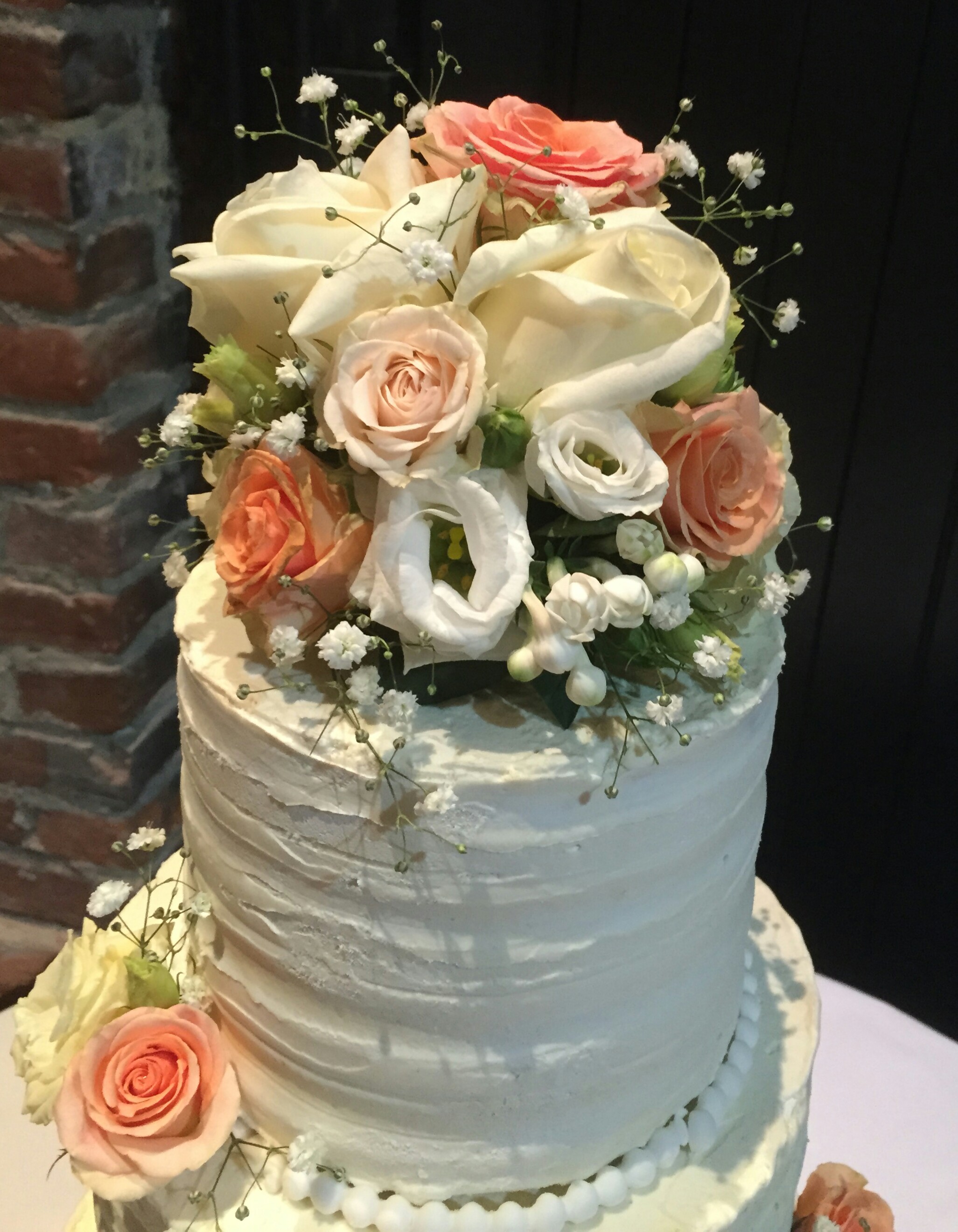 Rustic 3 Tier Wedding Cake