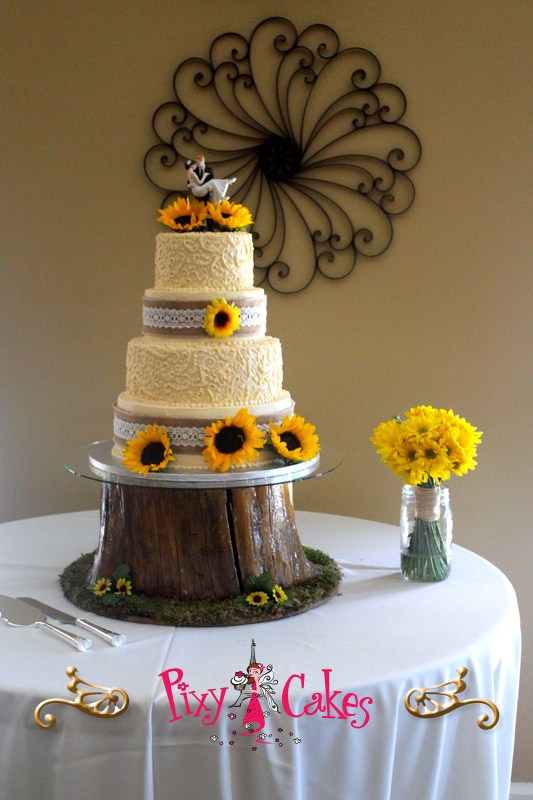 Rustic Country Wedding Cake