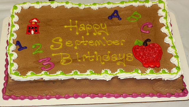 September Birthday Cake