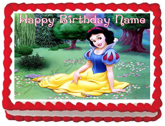 Snow White Sheet Cake