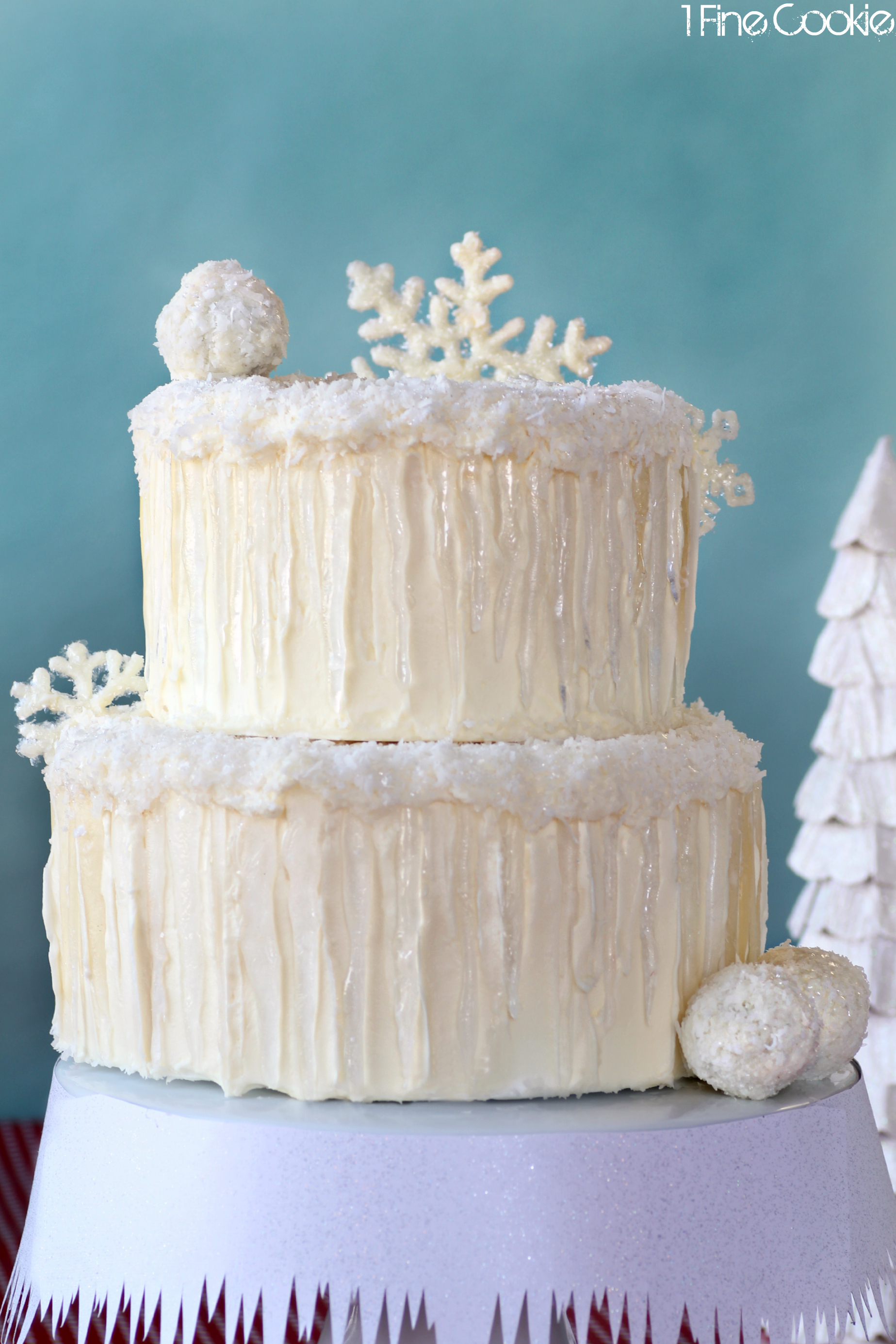 8 Photos of Snowy Sheet Cakes