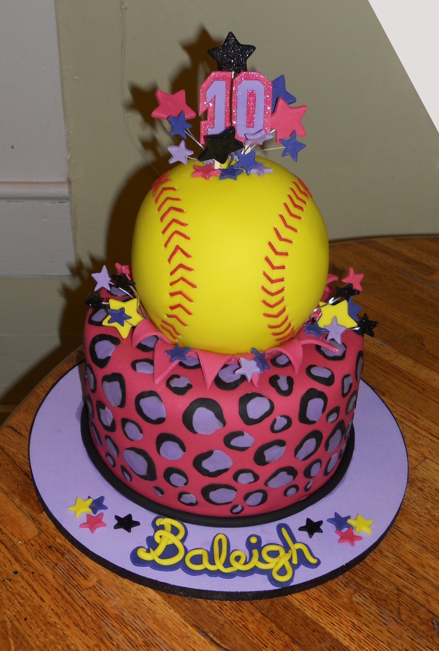 Softball Birthday Cake