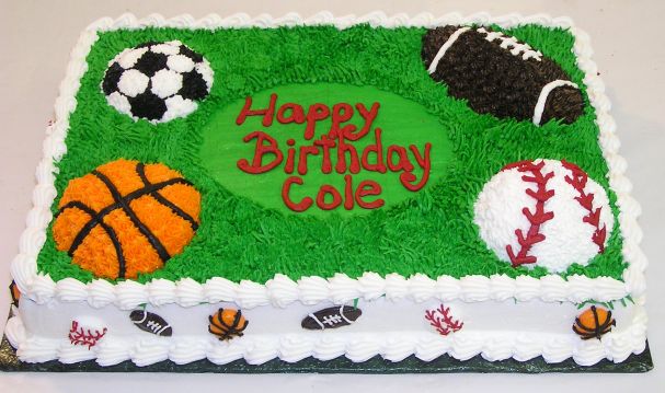 Sports Birthday Cake