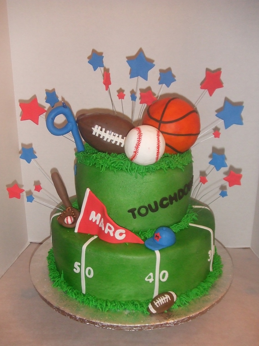 Sports Theme Birthday Cake Ideas