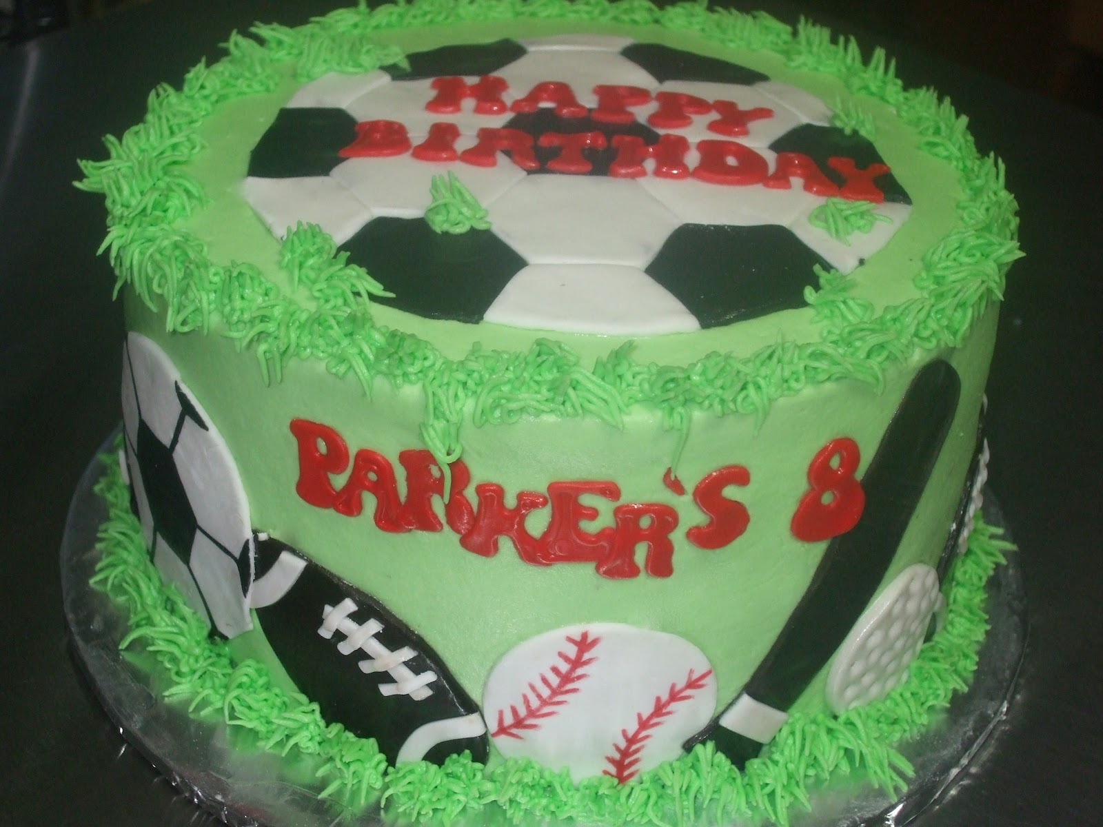 Sports-Themed Birthday Sheet Cakes