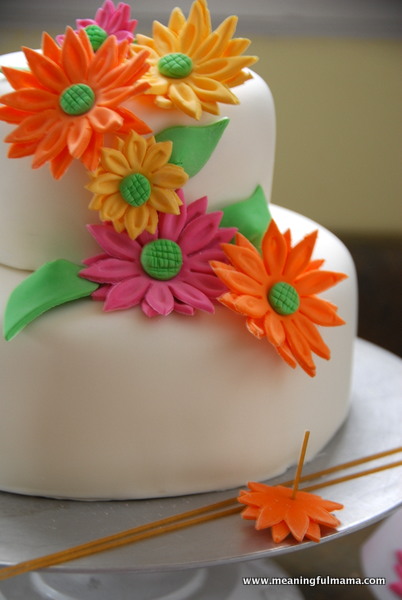 Spring Flower Birthday Cake