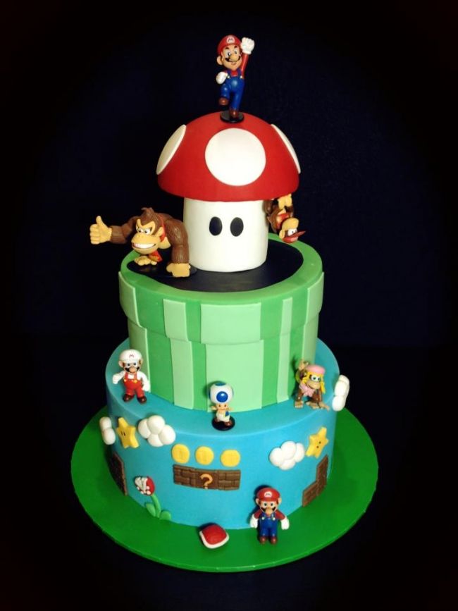 Super Mario Birthday Cake