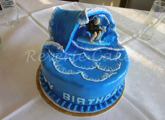 Surfing Birthday Cake