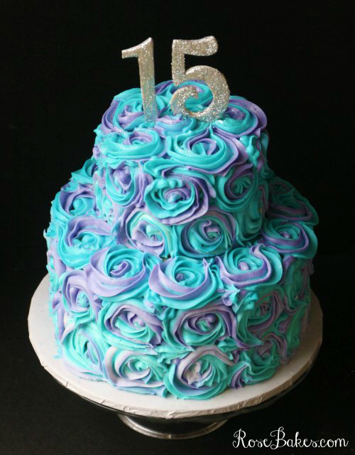 5 Photos of 15th Birthday Cakes Blue And Green