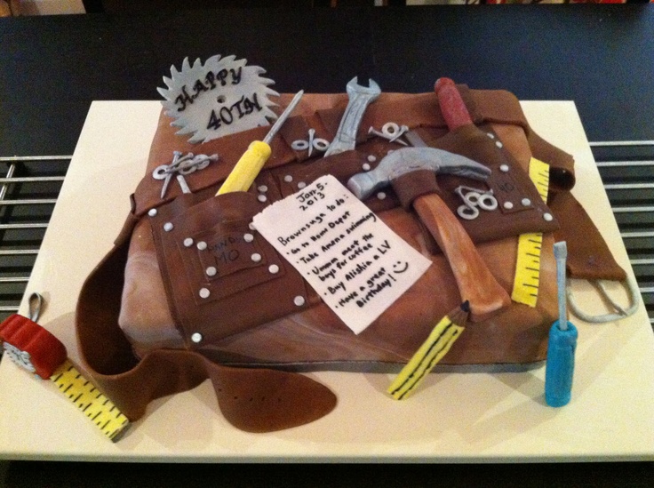 Tool Belt Birthday Cake