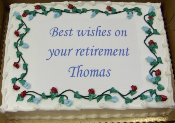 Walmart Bakery Retirement Cakes