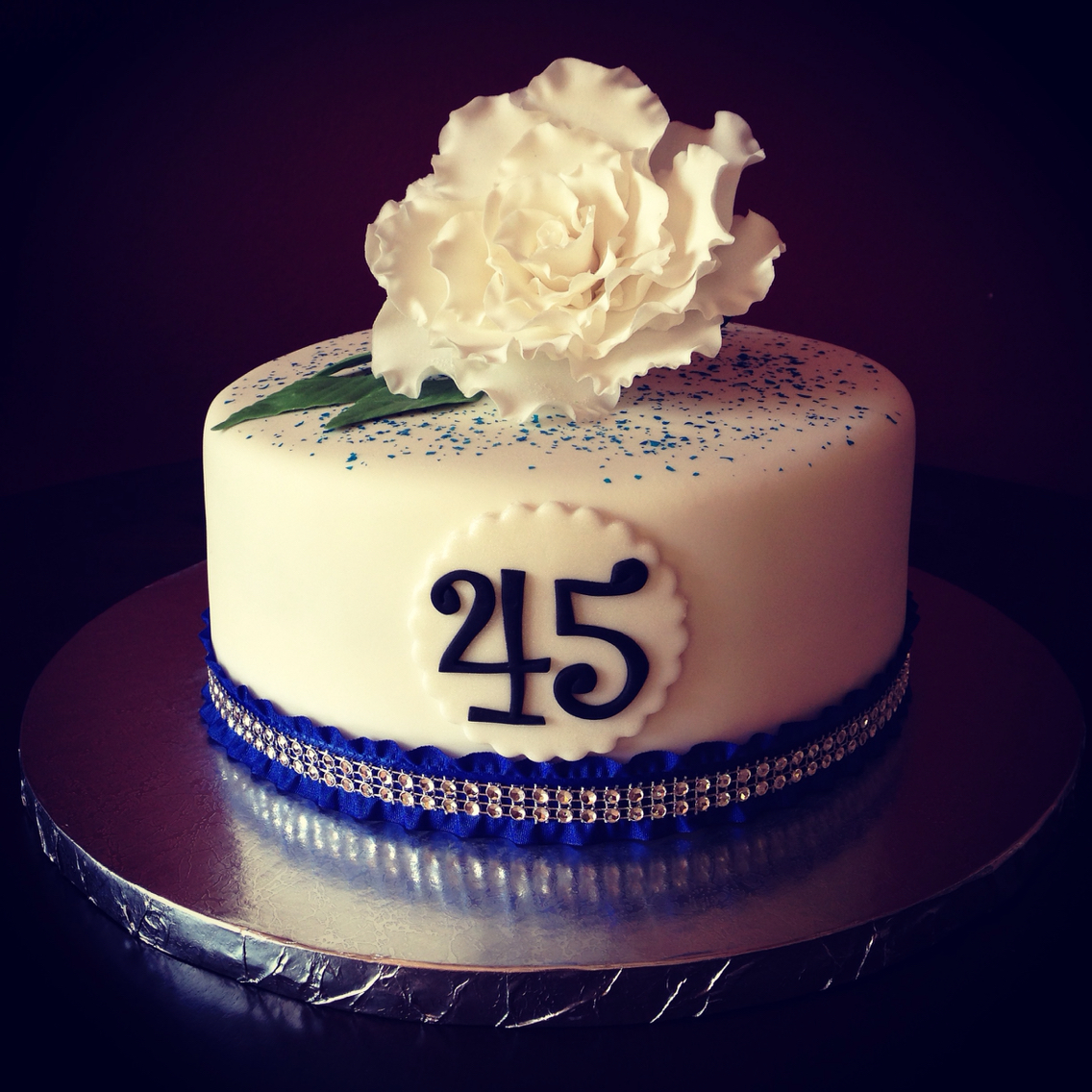 45th Wedding Anniversary Cake