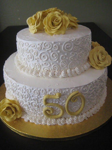 50th Wedding Anniversary Cake