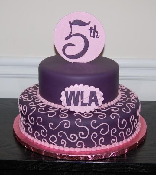 5th Wedding Anniversary Cake