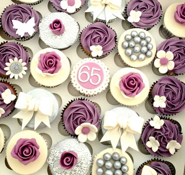 5 Photos of 65th Bday Cupcakes