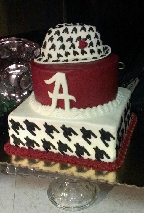 Alabama Crimson Tide Birthday Cake