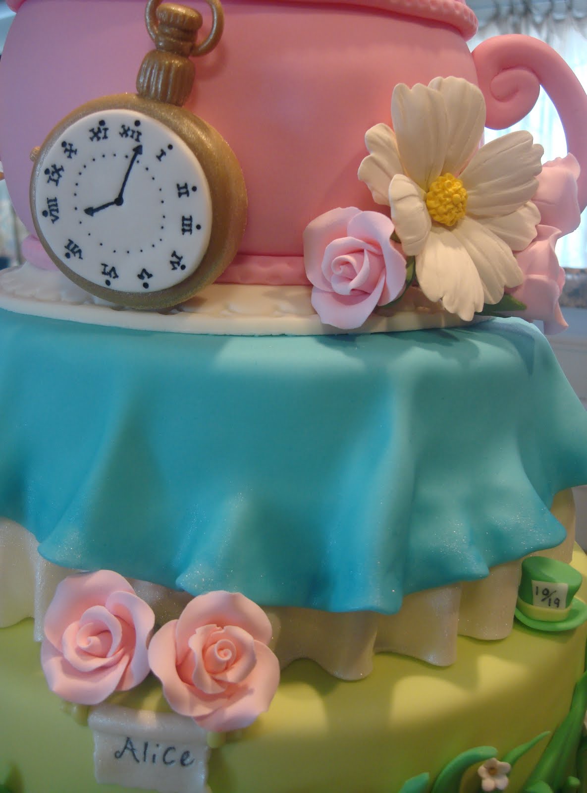 Alice and Wonderland Baby Shower Cakes