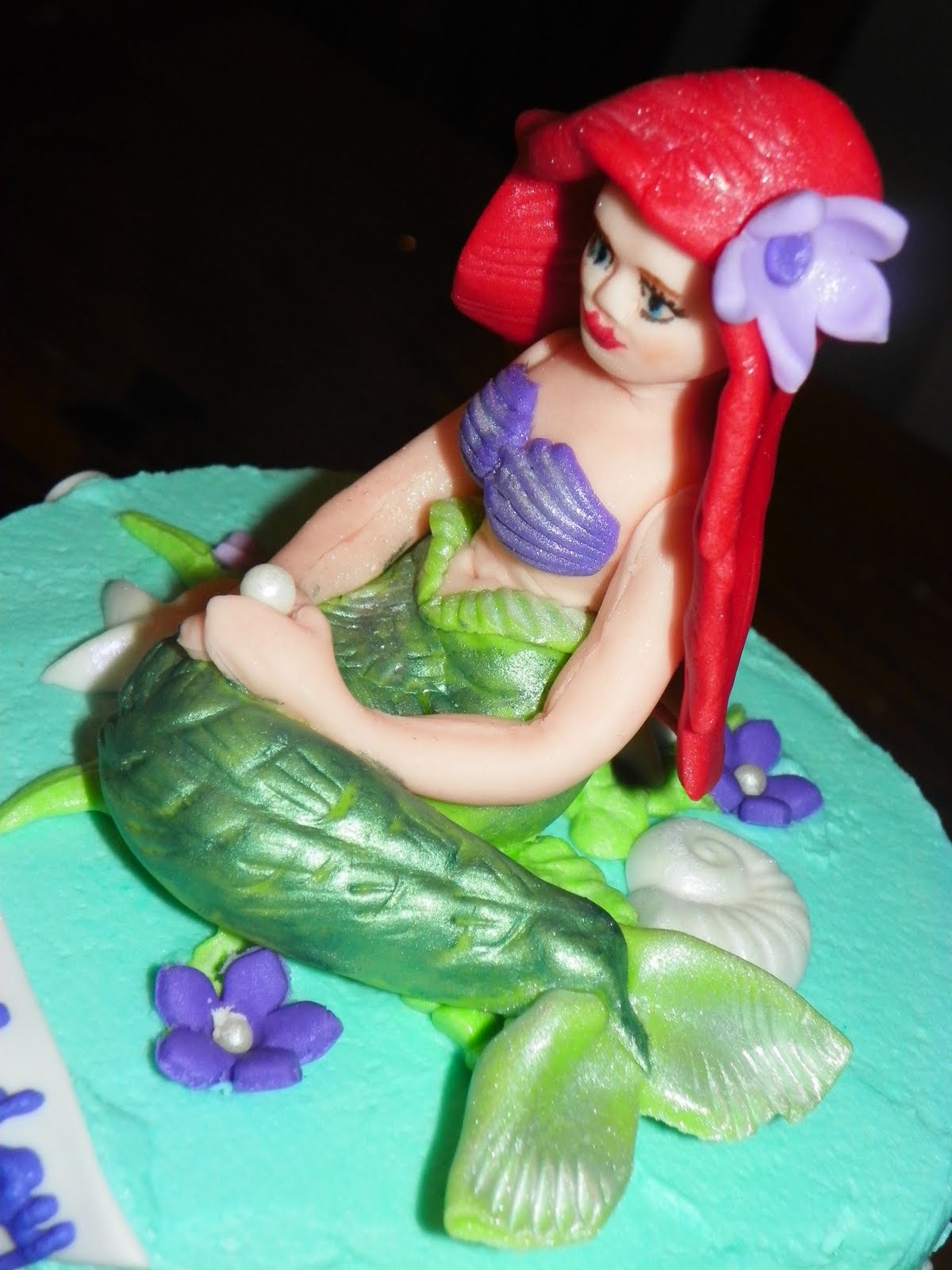 Ariel Little Mermaid Birthday Cake