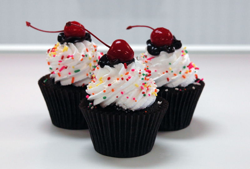 Banana Split Cupcakes