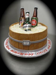 Beer Bottle Cake