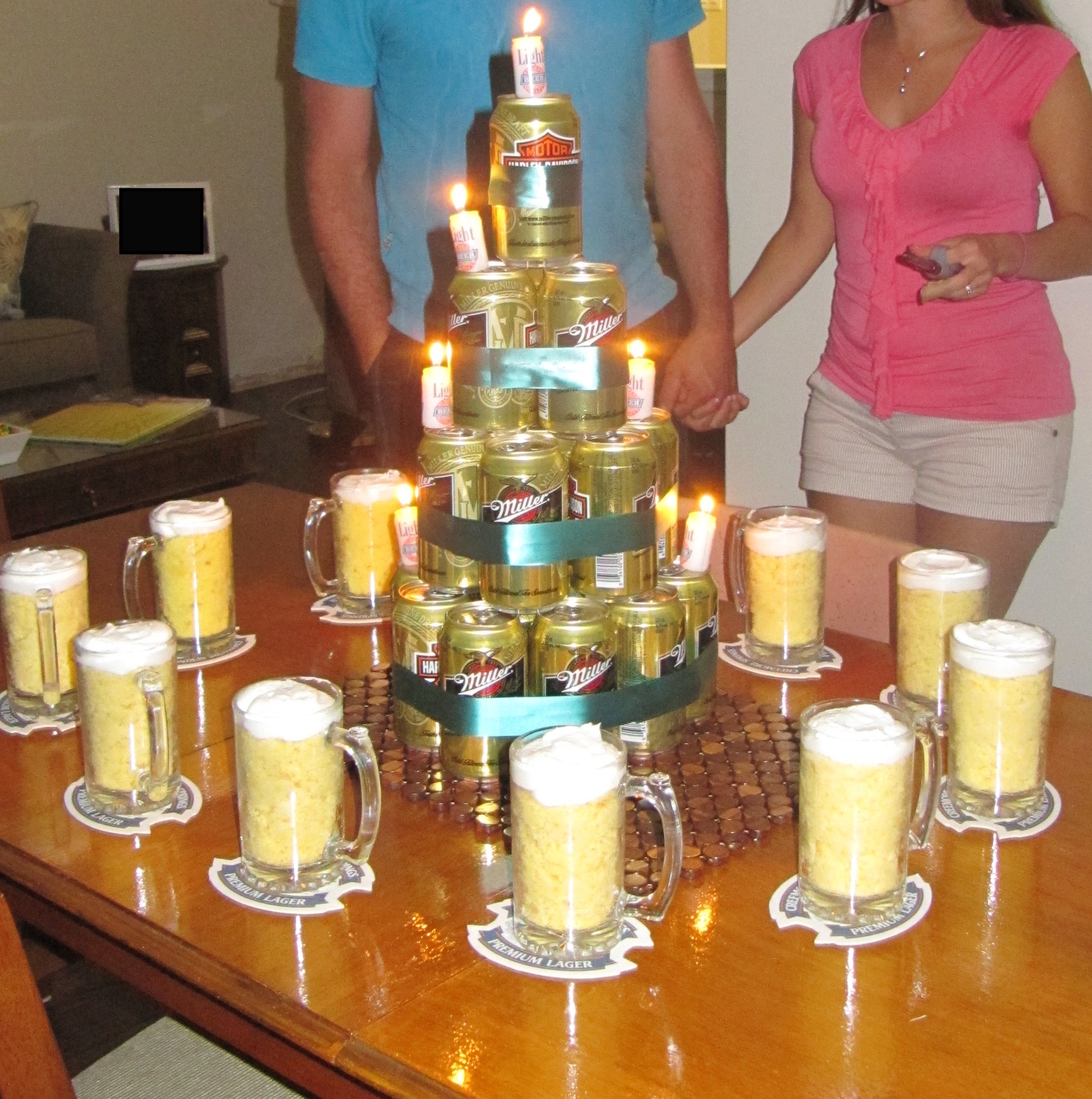 Beer Themed Birthday Cake