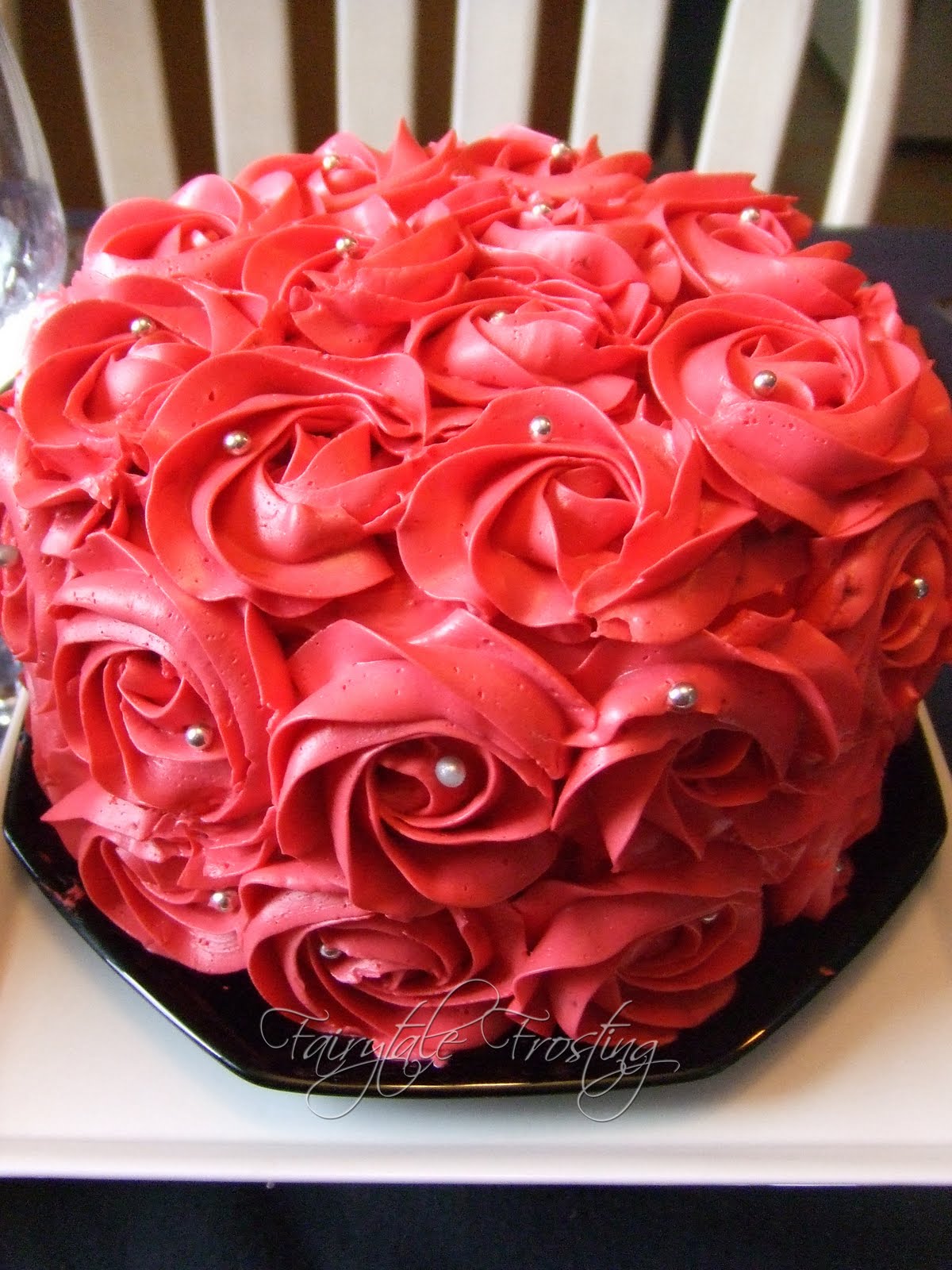 Birthday Cake with Roses